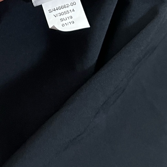 Athleta Skyline Tie Waist Paperbag Pocket Skort Skirt Black - Picture 7 of 8
